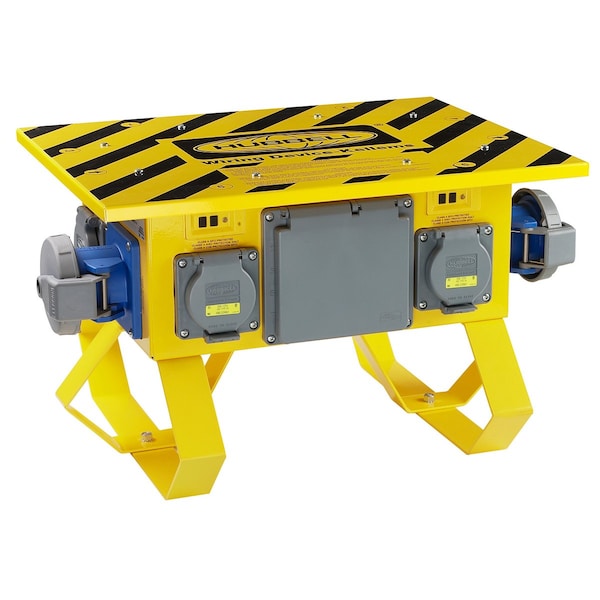 Hubbell Wiring Device-Kellems Spider II Portable Power, Unidad Completa, Estilo de Bloqueo, con 6) Receptáculos de 20A 125V - 1) 60A 3-Fase Wye 120/208V AC, Entrada y Salida - SCTL0M2