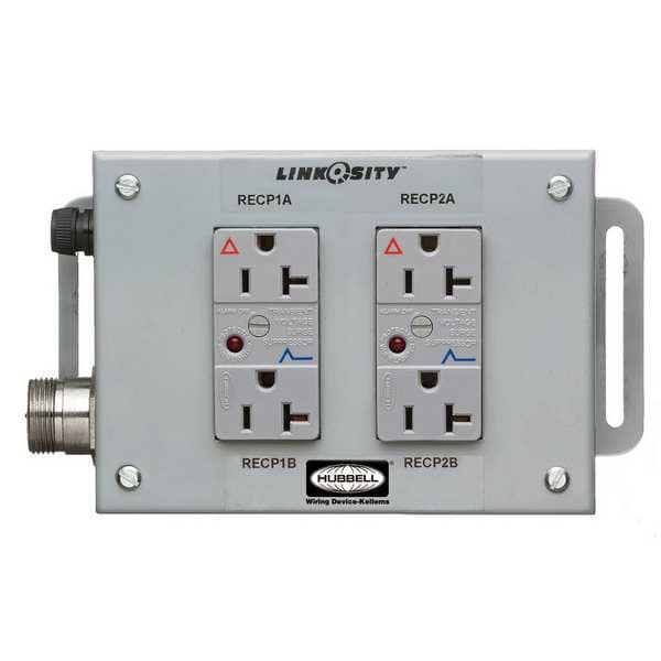 Ensamblaje de Distribución de Energía de Hubbell Wiring Device-Kellems, Dos Receptáculos - M002SG000