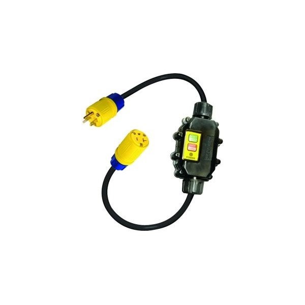Ericson GFCI Portátil, 20A Manual, 2 ft., Grado Industrial - XG2-12-2G-MR