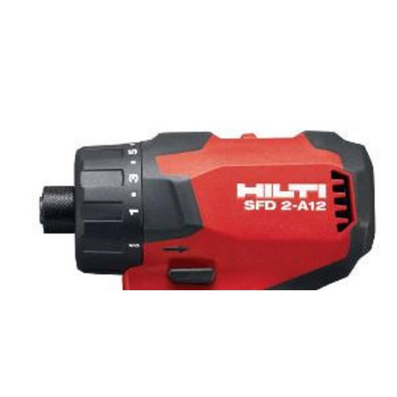 Desarmador sin escobillas Hilti 12-Volt Lithium-Ion inalámbrico de 1/4 de pulgada con entrada hexagonal SFD 2-A (Herramienta solamente) - 2200184