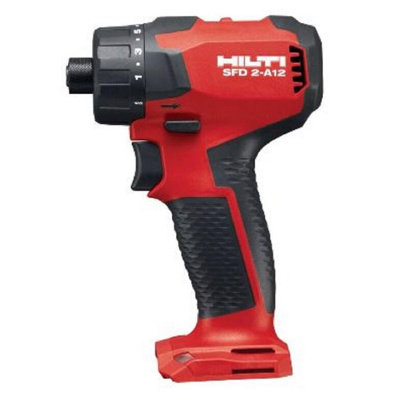 Desarmador sin escobillas Hilti 12-Volt Lithium-Ion inalámbrico de 1/4 de pulgada con entrada hexagonal SFD 2-A (Herramienta solamente) - 2200184