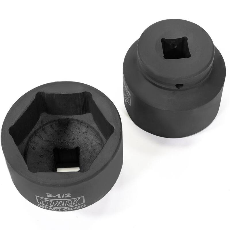 Juego de dados de impacto poco profundos Stark Jumbo de 3/4 pulgadas de unidad SAE (8 piezas) - 35722.