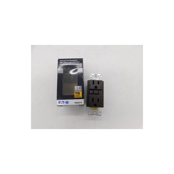 Salidas Eaton GFCI Dúplex Receptáculo 2P 20A 125V Bronce a Prueba de Manipulaciones - TRSGF15RB-L