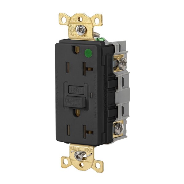 Receptáculo GFCI 20A 125VAC COMERCIAL HG GFR NEGRO - GFR83BLK