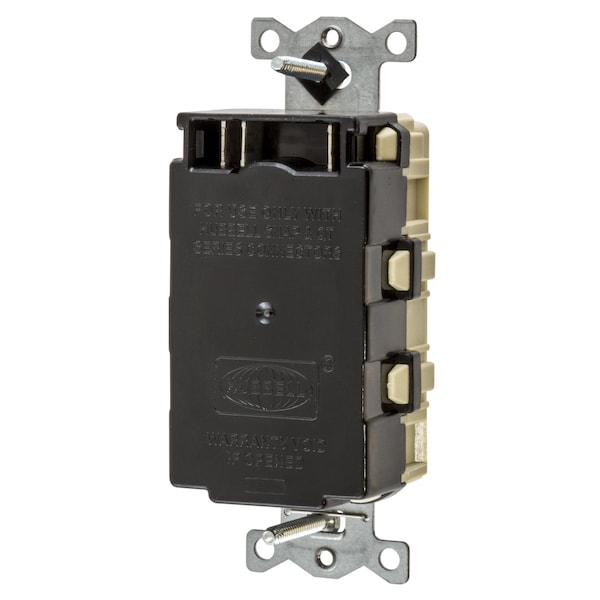 Receptáculo GFCI Hubbell Wiring Device-Kellems, 20A, 125VAC, 5-20R, marfil - SNAPGF20I