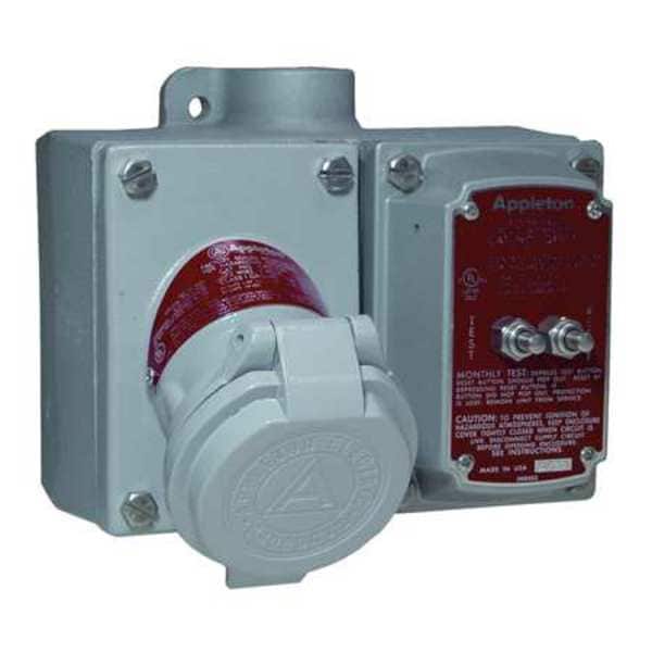 Toma de corriente GFCI Appleton Electric, 20A, 3P, 2W, 125V, UL 943/1203 - EFSC250A-2023GFI