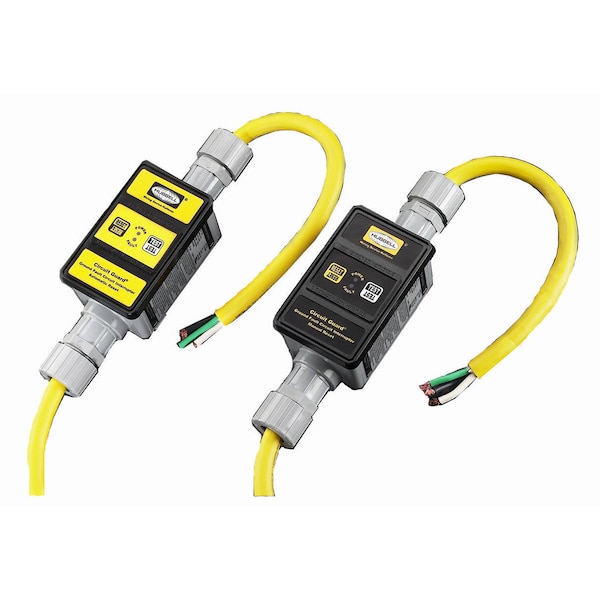 Hubbell Wiring Device-Kellems Line Crd GFCI, 6 ft., Ylw, 30A, NEMA 4X, 250V - GFP5305