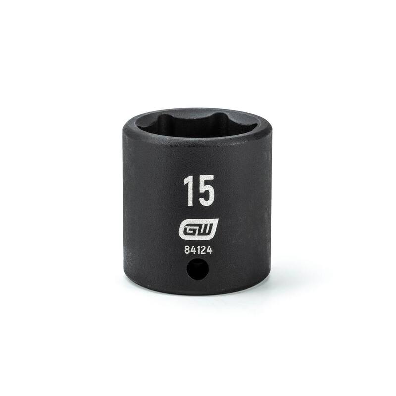 Juego de enchufes de impacto métrico estándar de 6 puntos 1/4 de pulgada de GEARWRENCH (14 piezas) - 84907