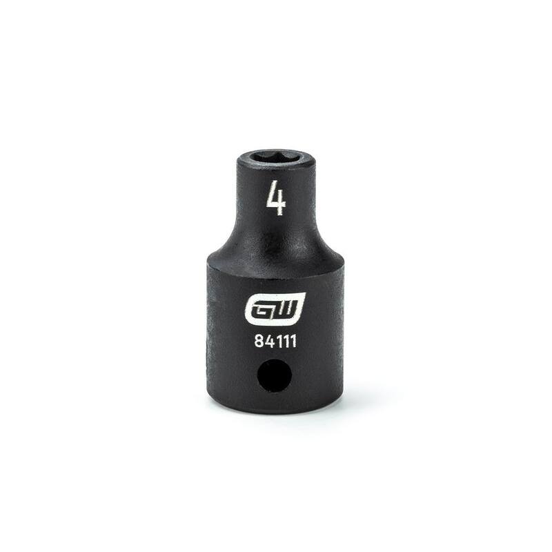 Juego de enchufes de impacto métrico estándar de 6 puntos 1/4 de pulgada de GEARWRENCH (14 piezas) - 84907