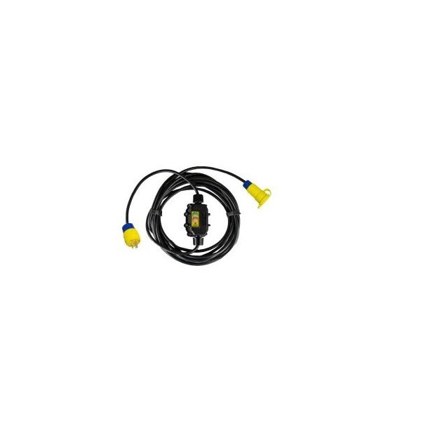 Ericson Gfci Portable, 15A Automático, 50 ft., Grado Industrial - XG2-12-50BW-15