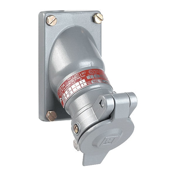Receptáculo de clavija y enchufe Hubbell Killark, 120VCA, 20A - KRS-20