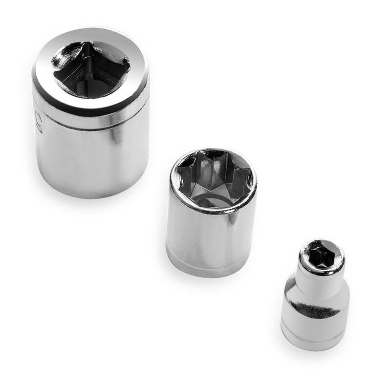 Juego de 40 piezas de dados de impacto doble combinación SAE/Métrico de 1/4 y 3/8 pulgadas Stark - 35000-H