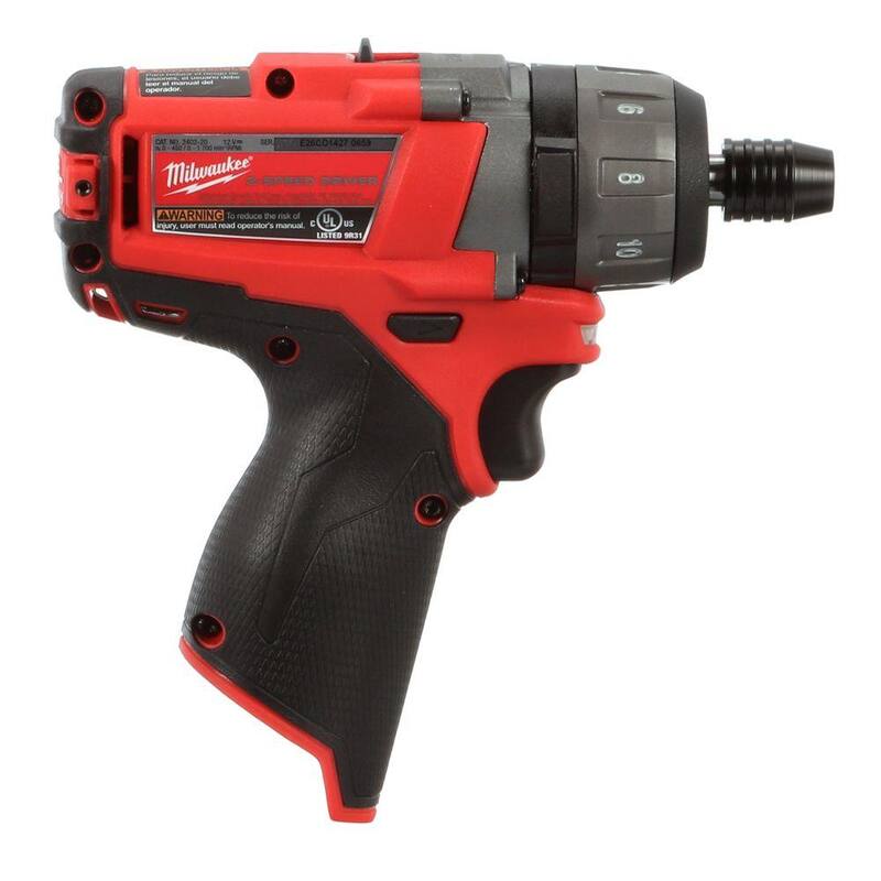 Milwaukee M12 FUEL 12V Destornillador inalámbrico sin escobillas de iones de litio de 1/4 de pulgada Hexagonal de 2 velocidades con batería compacta de 2.0 Ah - 2402-20-48-11-2420