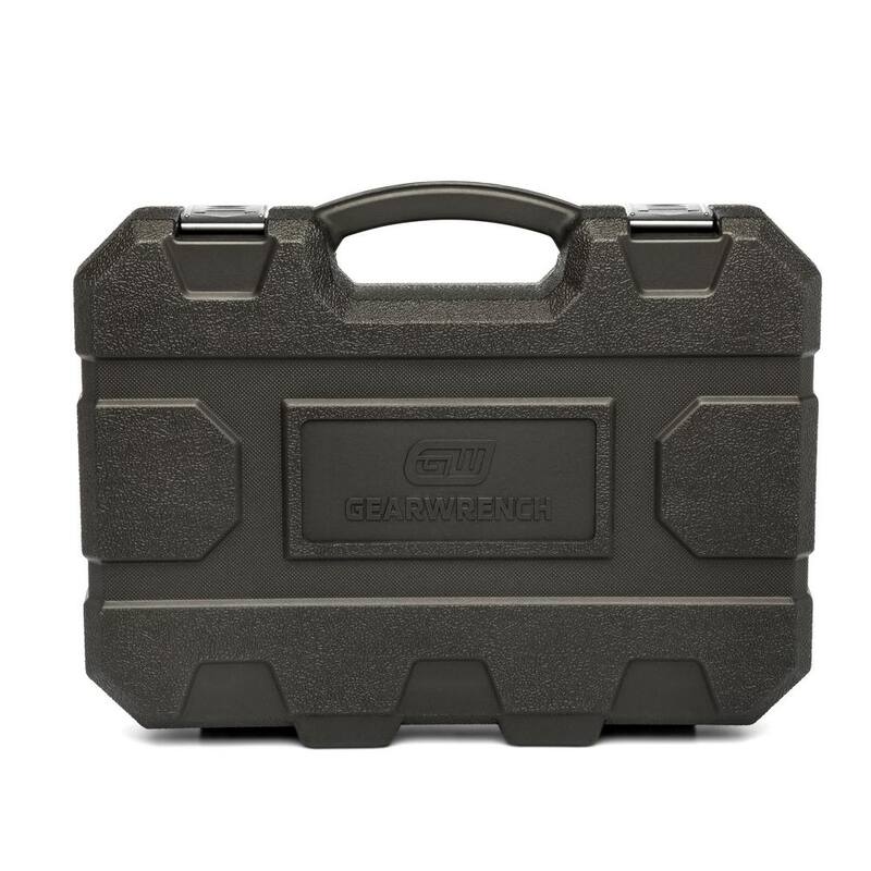Juego de llaves de impacto GEARWRENCH de 3/4 pulgadas de 6 puntas en medidas SAE con estuche de almacenamiento (8 piezas) - 84036