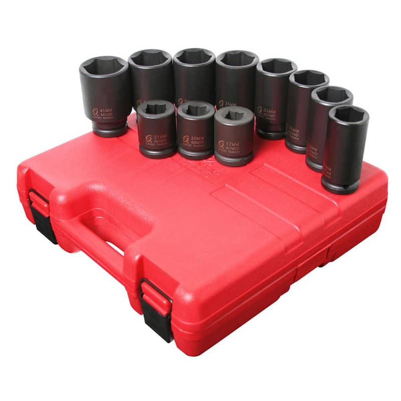 Juego de dados de 3/4 de pulgada de SUNEX TOOLS (11 piezas) - SUN4011M