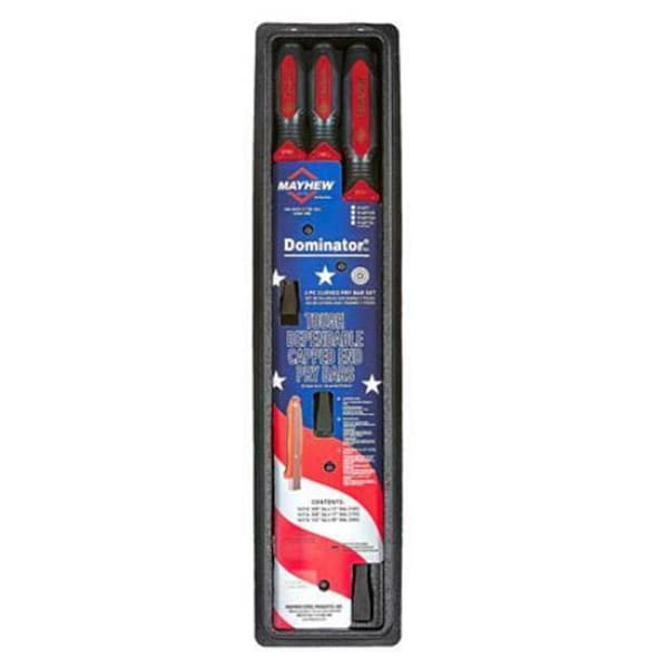 Defenseguard Red Dominator Curved Pry Bar - 3 Piece - DE3586112