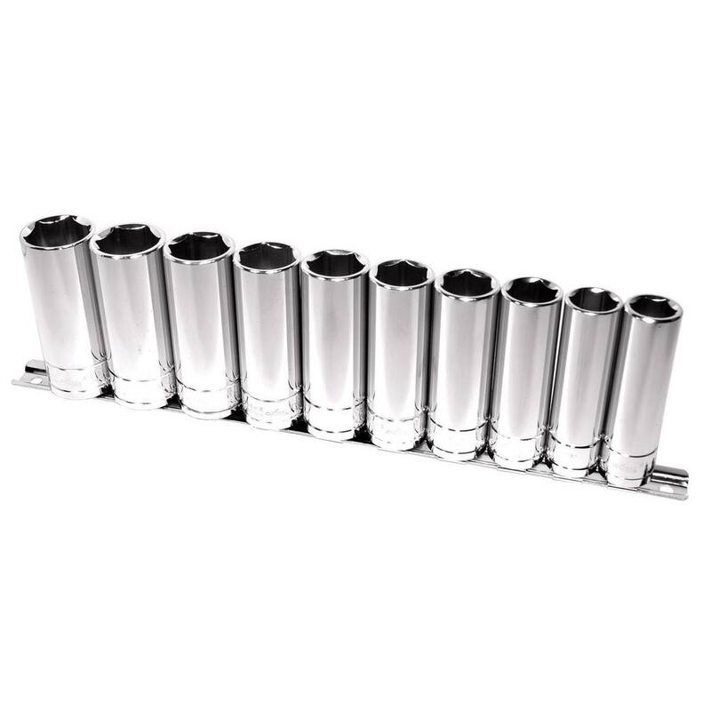 K Tool International 10-Piezas Juego de Dados 1/2 pulgadas de Impulsión - KTI28200