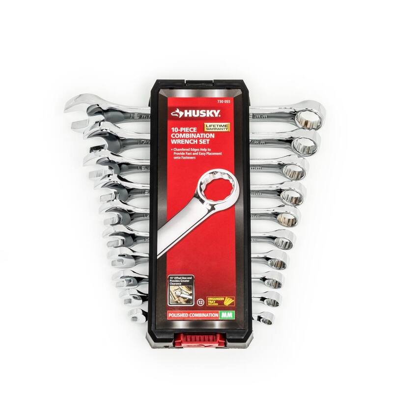 Juego de llaves combinadas métricas Husky (10 piezas) - HCW10PCMM-05
