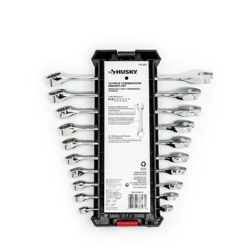 Juego de llaves combinadas métricas Husky (10 piezas) - HCW10PCMM-05