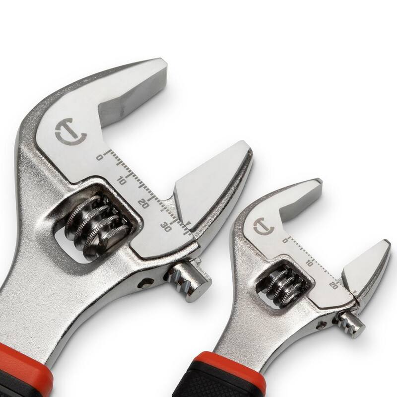 Juego de llaves ajustables Crescent de 6 y 10 pulgadas con agarre acolchonado (2 piezas) - AC3610CVS