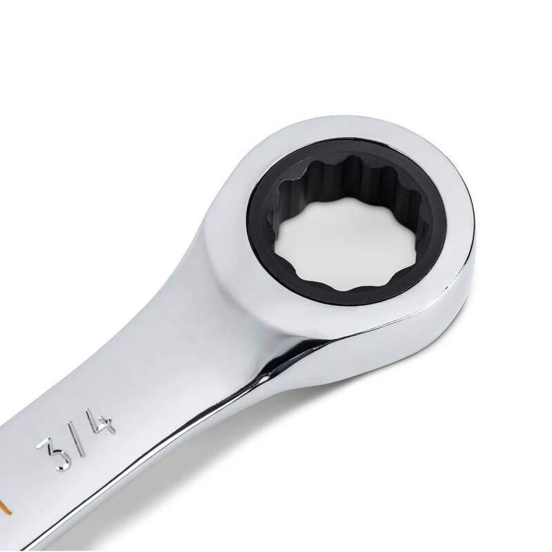 Set de llaves de trinquete combinadas profesionales GEARWRENCH SAE/MM de 90 dientes con bandeja (18 piezas) - 86698-06