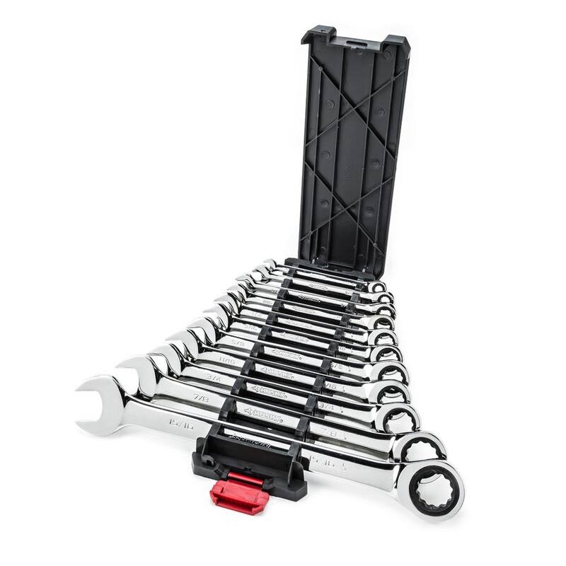 Set de llaves de trinquete combinadas en sistema SAE de Husky (11 piezas) - HRW11PCSAE