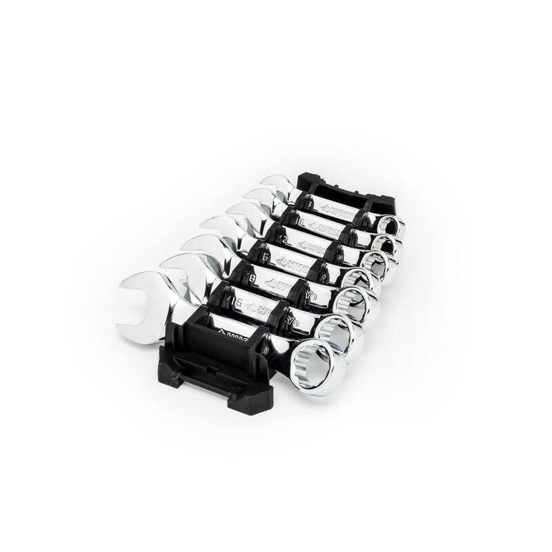 Juego de llaves combinadas Husky Stubby SAE (7 piezas) - HSTW7PCSAEN-05
