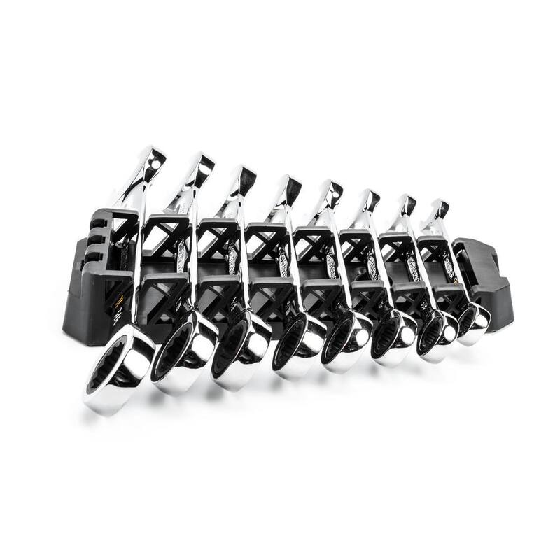 Set de herramientas combinadas de trinquete de 90 dientes en pulgadas GEARWRENCH con charola (8 piezas) - 86695-06