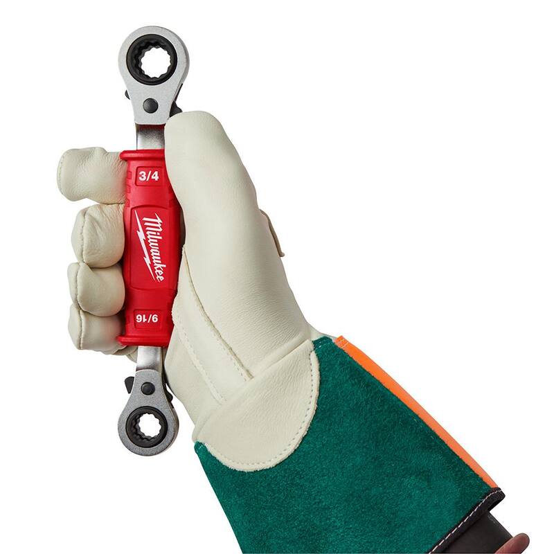Llave de caja con trinquete aislada 4 en 1 para linieros de Milwaukee - 48-22-9212