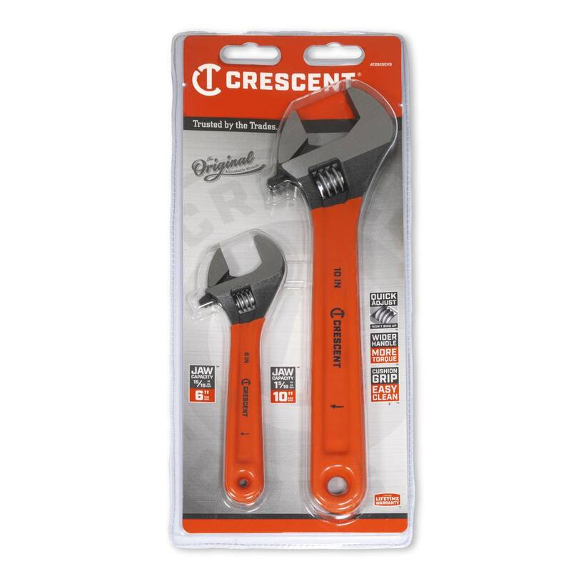 Juego de llaves ajustables Crescent de 6 pulgadas y 10 pulgadas - AT2610CVS