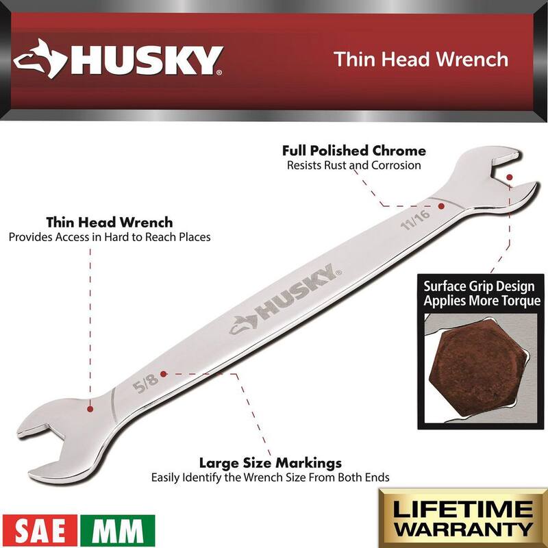 Juego de llaves de acceso de cabeza delgada Husky (6 piezas) - H6PCTWS