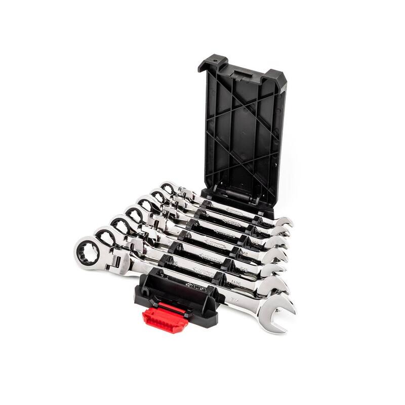Llave mixta flexible de trinquete Husky (7 piezas) - HFRW7PCSAE