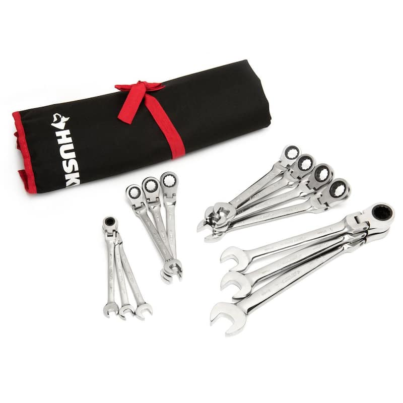 Juego de llaves de trinquete flexibles métricas Husky Master (13 piezas) - HFRW13PCMM