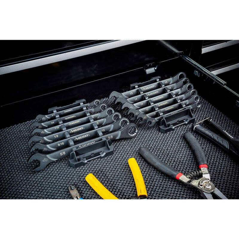 Juego de llaves de trinquete doble de 100 posiciones MM Husky (6 piezas) - H100DRW6PCMMN