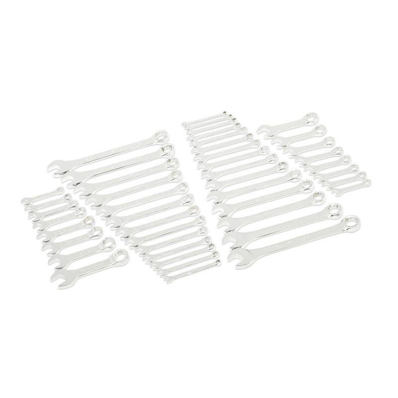 Juego de llaves combinadas Husky en medidas SAE y métricas con charola (44 piezas) - HCW44PCSMTRAY