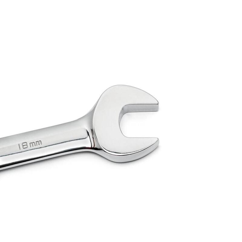Juego de llaves de trinquete con cabeza articulada de 72 dientes en combinación de medidas estándar y métricas de GEARWRENCH (14 piezas) - 85141