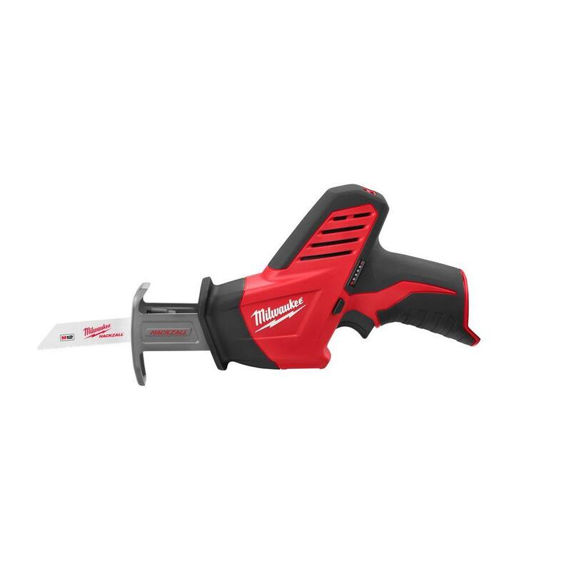 Milwaukee M12 FUEL 12-Volt Lithium-Ion 1/4 in. Hex Cordless Screwdriver Kit with M12 HACKZALL Sierra Sable Recíproca (Herramienta solamente) - 2402-22-2420-20.