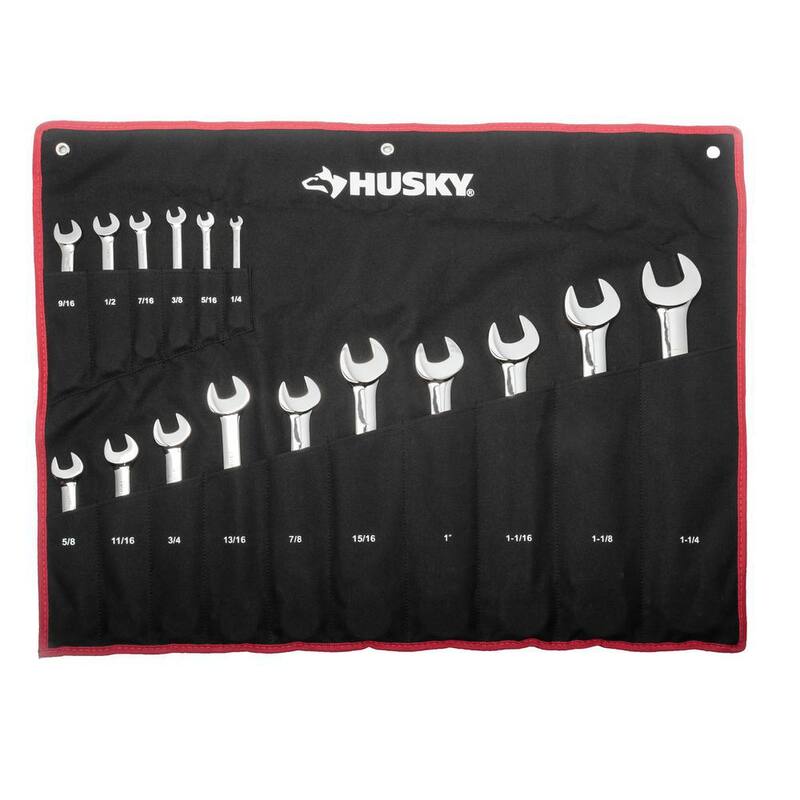 Juego de llaves de trinquete Husky Master métricas y en inglés estándar (34 piezas) - HRWSAEMMMSC.