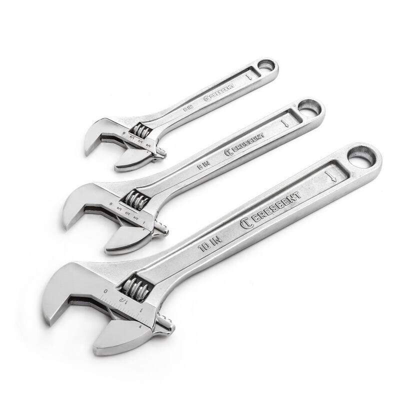 Juego de llaves ajustables Crescent de 6, 8 y 10 pulgadas (3 piezas) - AC3PC.