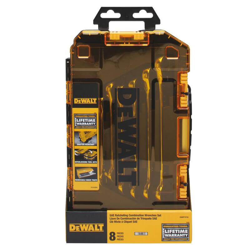 Juego de llaves de combinación DEWALT de trinquete en pulgadas (8 piezas) - DWMT74733