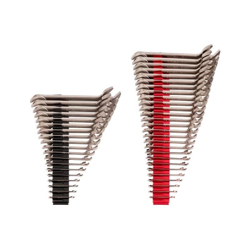 Set de Llaves de Doble Boca con Cabeza Angular TEKTON de 1/4 a 1-1/4 pulgadas, 6 a 32 mm con Organizador Modular de Llaves (46 piezas) - WAE93503