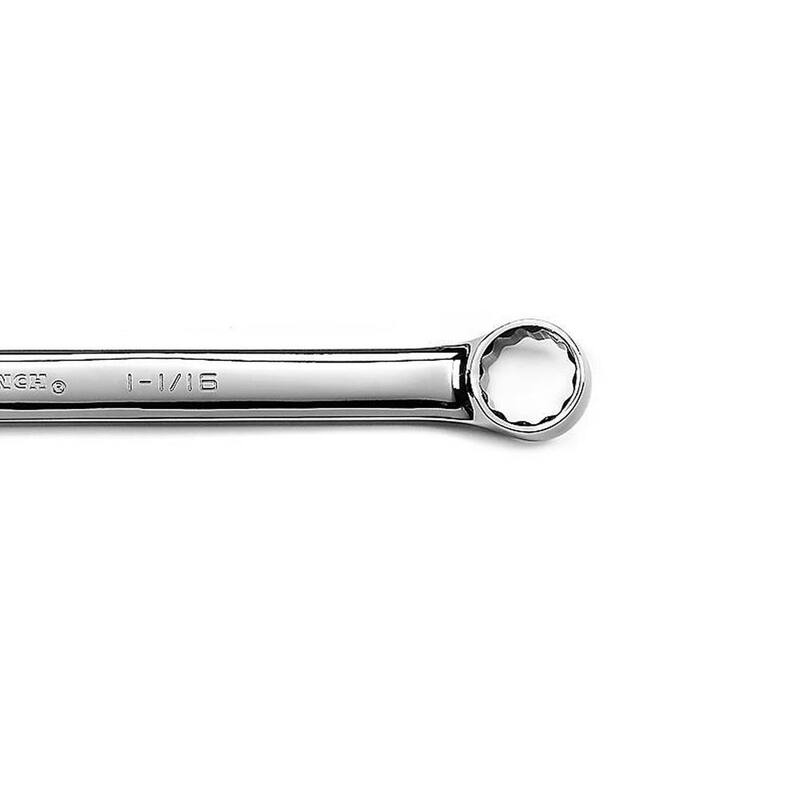 Juego de llaves combinadas de patrón largo de 12 puntos SAE de GEARWRENCH con estuche enrollable (18 piezas) - 81917