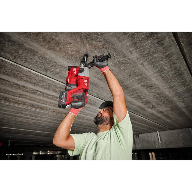 Martillo rotativo inalámbrico Milwaukee M18 18V de 1 pulgada SDS-Plus con sistema Brushless de iones de litio y mango en D (herramienta solamente) - 2613-20.