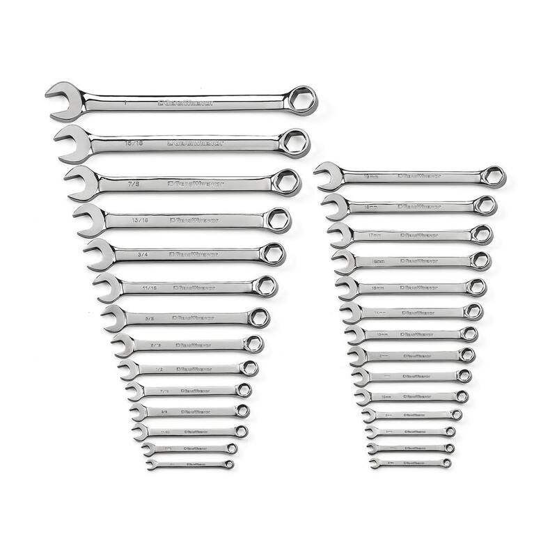 Juego de llaves GEARWRENCH de 6 puntos SAE/métricas (28 piezas) - 81923