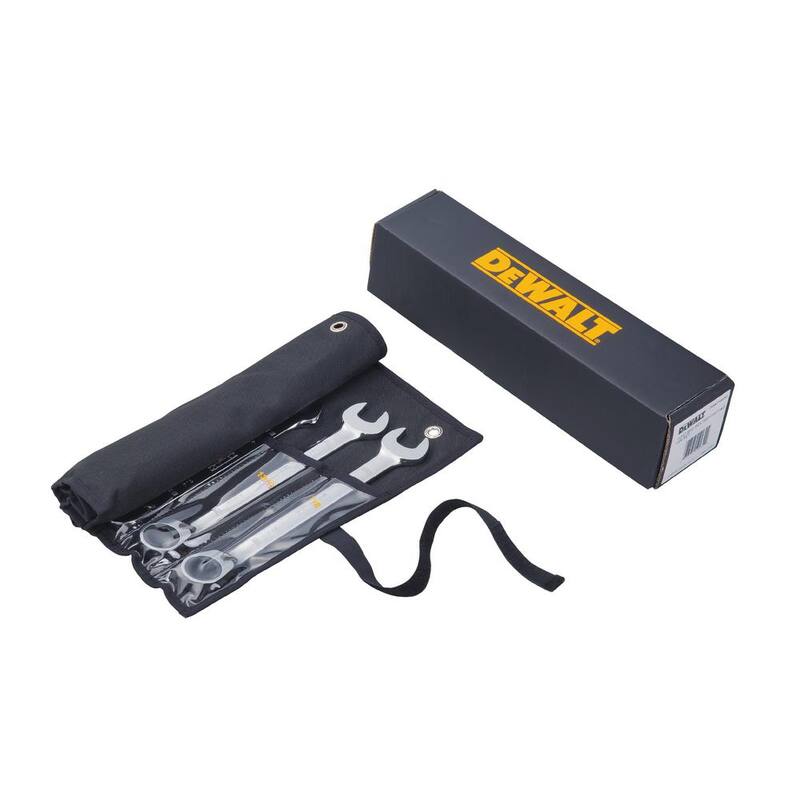Juego de llaves de trinquete SAE reversibles DEWALT (12 piezas) - DWMT19232