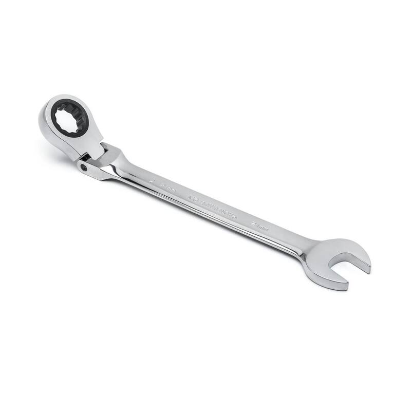 Set de llaves combinadas de trinquete de cabeza flexible métricas/SAE de 12 puntos de GEARWRENCH (29 piezas) - 97929DC