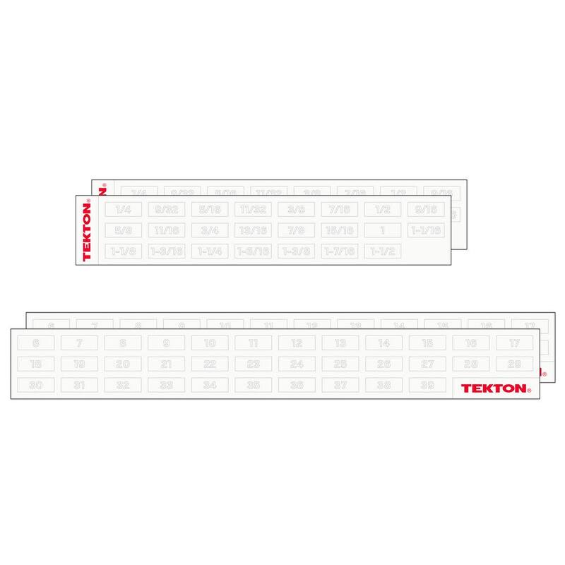 Juego de llaves de combinación de longitud estándar y corta de 1/4 a 1-1/4 pulgadas, 6 a 32 mm TEKTON con organizador modular ranurado (71 piezas) - WCB95902