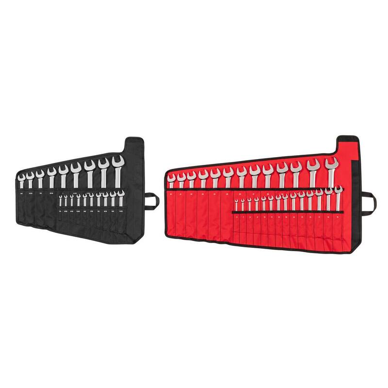 Juego de llaves combinadas TEKTON de 1/4 a 1-1/4 pulgadas, 6-32 mm con estuche (46 piezas) - WCB94303