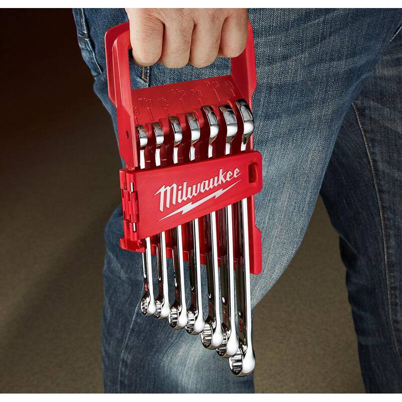 Juego de herramientas para mecánicos con llaves combinadas SAE Milwaukee (7 piezas) - 48-22-9407