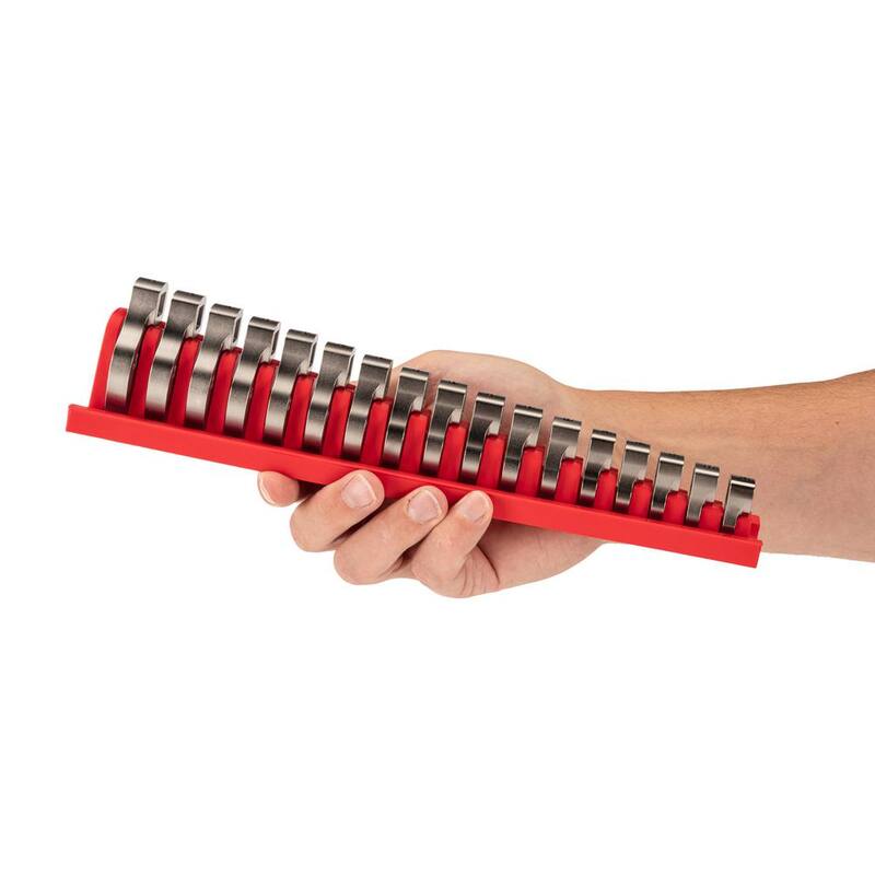 Juego de Llaves de Tocón de 3/8 pulg. TEKTON de 5/16 a 1 in., 8-24 mm con Soporte (30 Piezas) - WCF95301